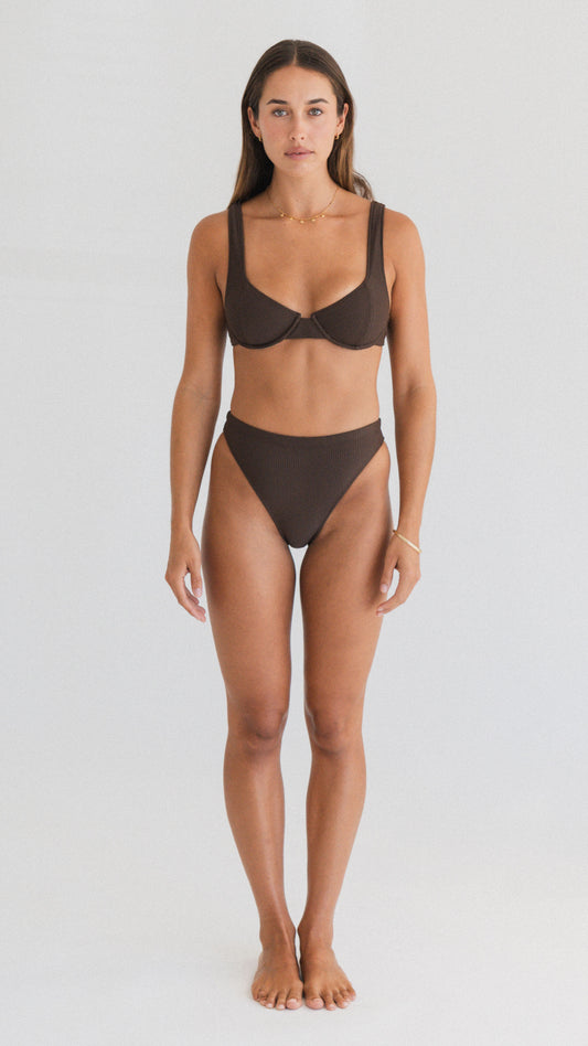 Abrolhos High Leg Brief - Coconut